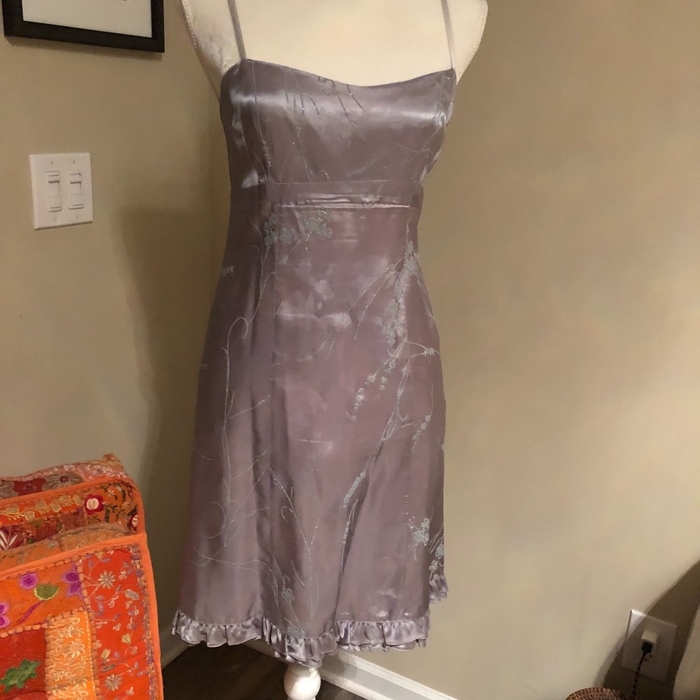 ❌SOLD❌ Vera Wang Embroidered, Lavender Dress, 4